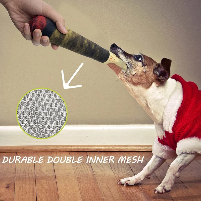 Benepaw-juguetes de peluche para perros medianos, pequeños y grandes, chirriador incorporado ecológico para mascotas, juguetes para cachorros, Limpieza de dientes Pitbull - imagen 3