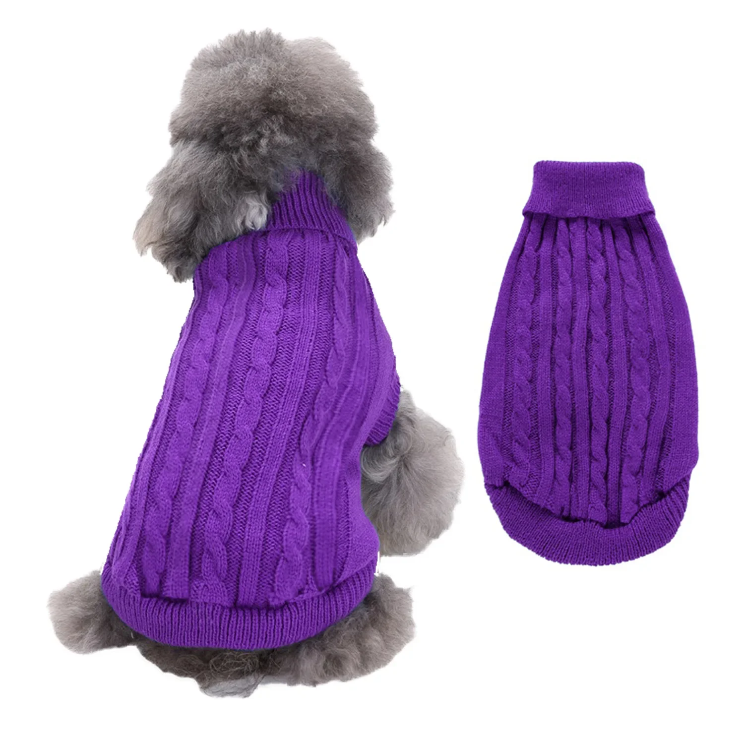 Suéter para perro Bulldog francés, ropa cálida de invierno para perros pequeños y grandes, ropa para cachorros, disfraz para mascotas - imagen 4