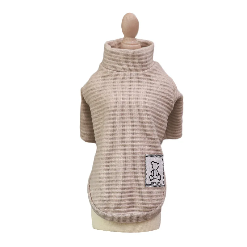Camisa básica a rayas para otoño e invierno, mono para perro, oso de peluche, ropa para el hogar, camisa de cuatro patas, ropa para perros pequeños y cachorros - imagen 5