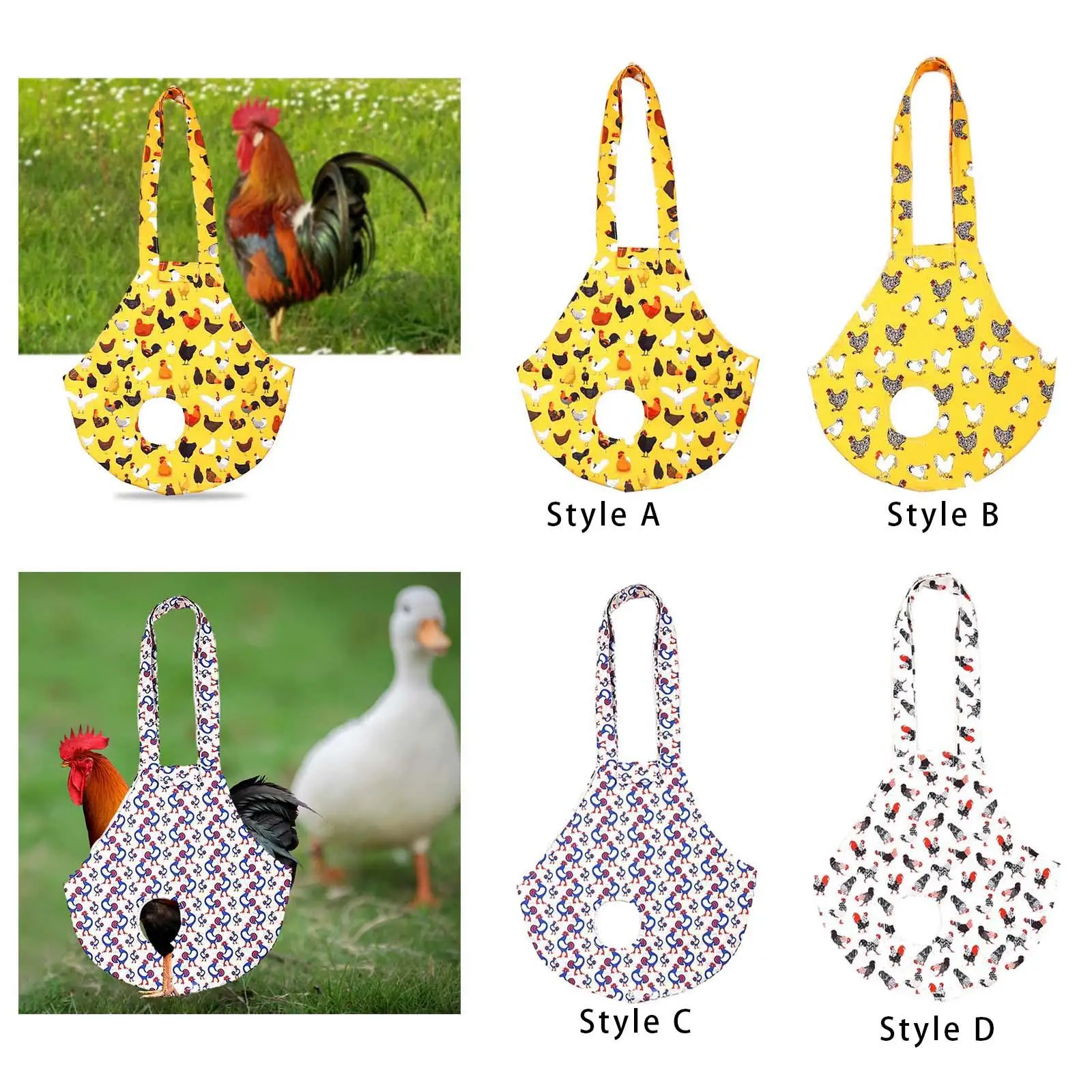 Pet Chicken Carrier Duck Goose Bag Novel Pattern 65x37.5cm Adhesive Closure Pet