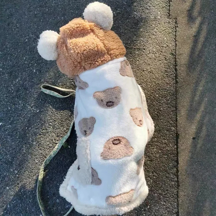 Capa cálida para mascotas, edredón para perros, manta para perros, Schnauzer Corgi, abrigo para gatos, ropa de diseño, regalo para cachorros - imagen 2