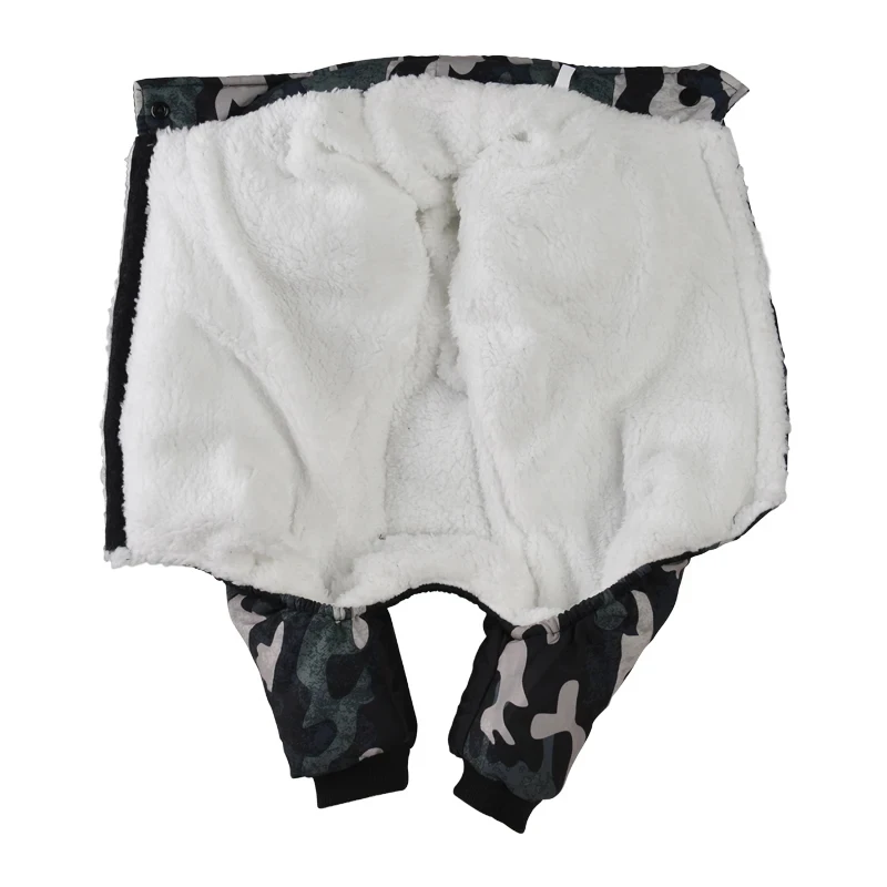 Monos cálidos de invierno para perros pequeños, mono impermeable para mascotas, abrigo reflectante grueso para cachorros, chaqueta de plumón para perros, ropa de Bulldog Francés - imagen 2