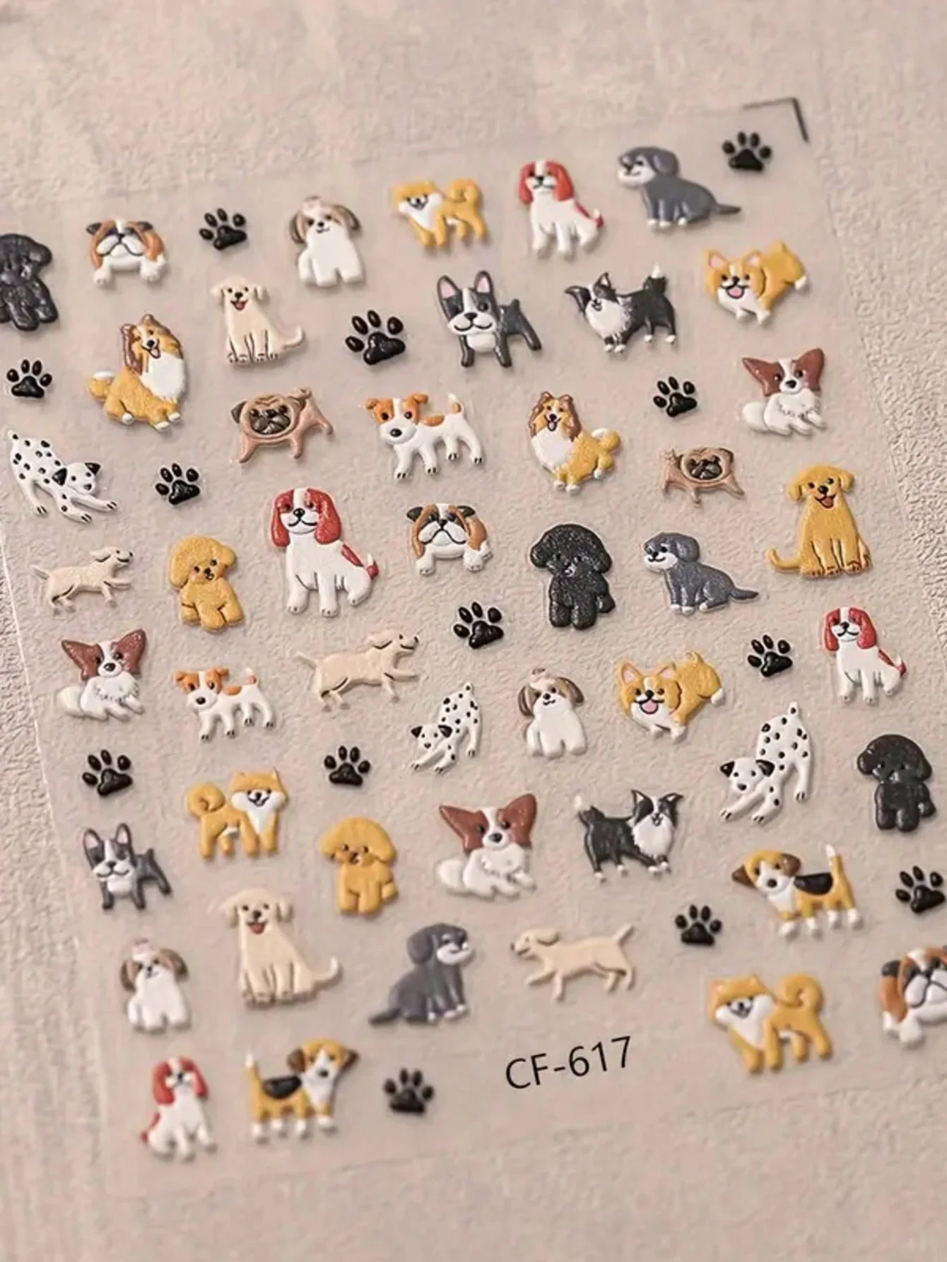 Pegatinas decorativas 3D para uñas de perro – Corgi y Shiba Inu - imagen 2