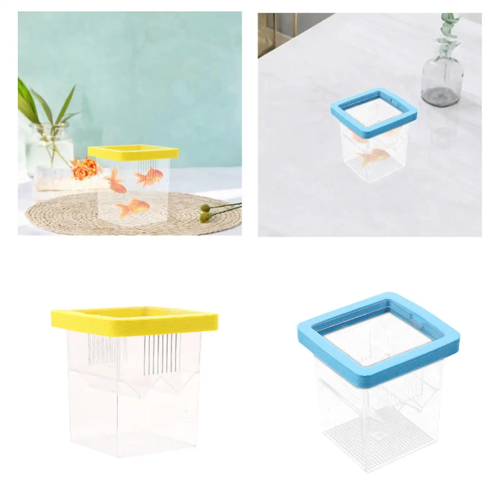 Floating Incubations Box Fish Breeding Box Aquarium Breeder Feeder Fish Tank Hatchery Fish Isolation Box for Baby Fishes Betta