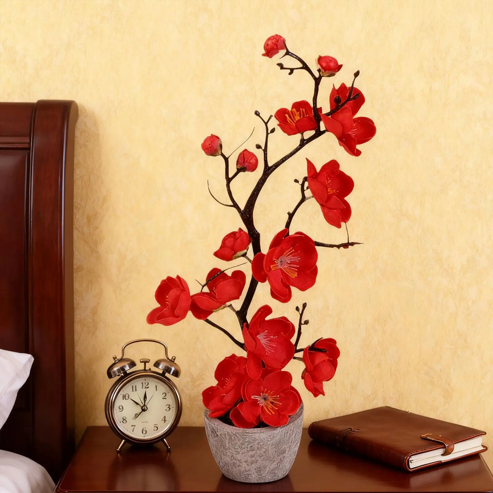 Artificial Potted Flower, Artificial Bonsai Flower, Versatile Use, for Indoor Plants, Garden, Office Decoration Or
