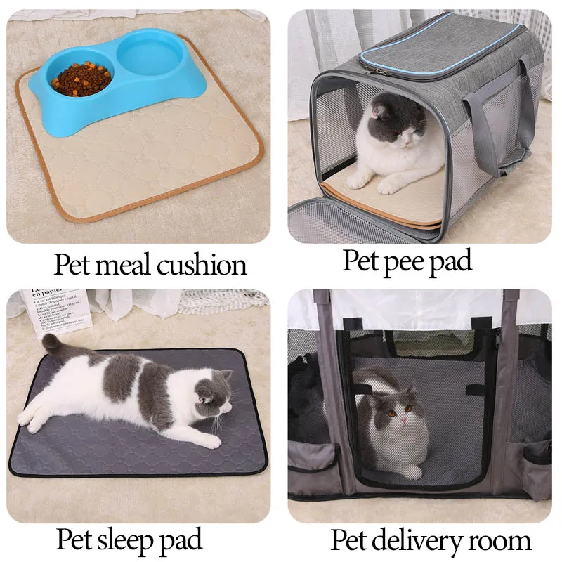 Pañal superabsorbente para perros y gatos, alfombrilla lavable y reutilizable, almohadilla de entrenamiento para perros, absorbente de orina, protege el medio ambiente, alfombrillas para pañales - imagen 4