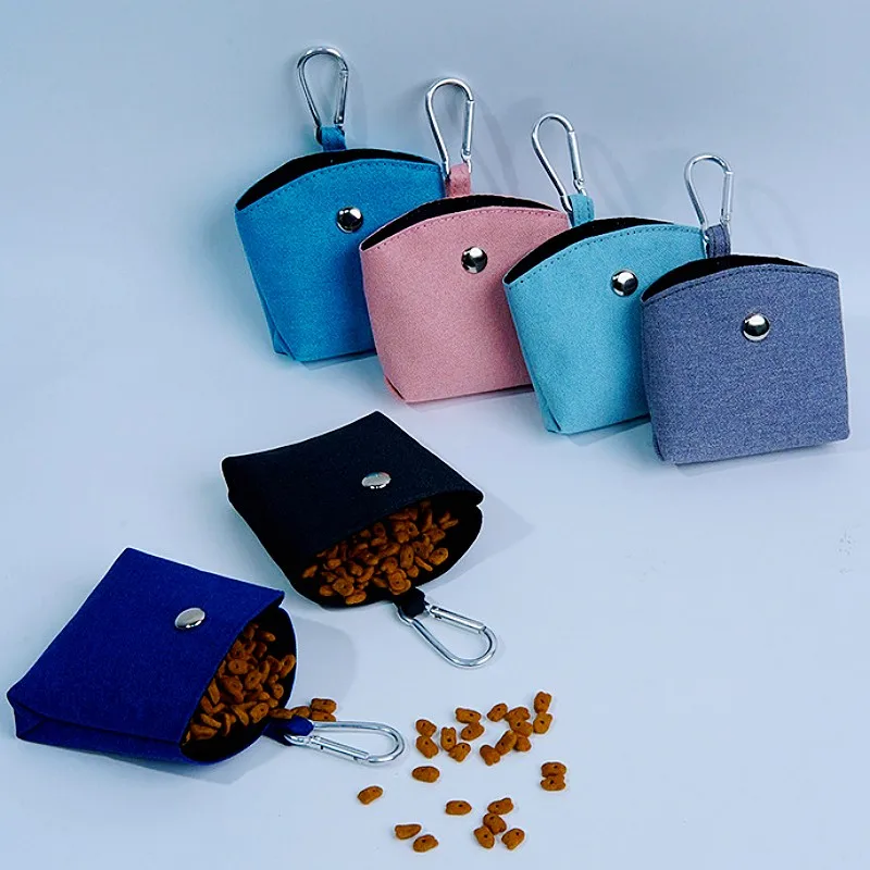 Dispensador de bolsas para excrementos de perros, bolsas portátiles para aperitivos para perros que caminan, entrenamiento para cachorros, soporte colgante para bolsas para excrementos de perros, suministros para mascotas - imagen 2