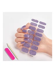 Kit 18 tiras de esmalte de uñas con purpurina - para gatos y perros