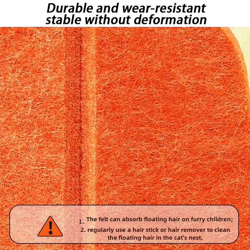 Cama para gatos de interior, colchón para mascotas, camas grandes y suaves y cálidas para gatos, nido ovalado semicerrado grueso, suministros universales para dormir para perros y gatos - imagen 5