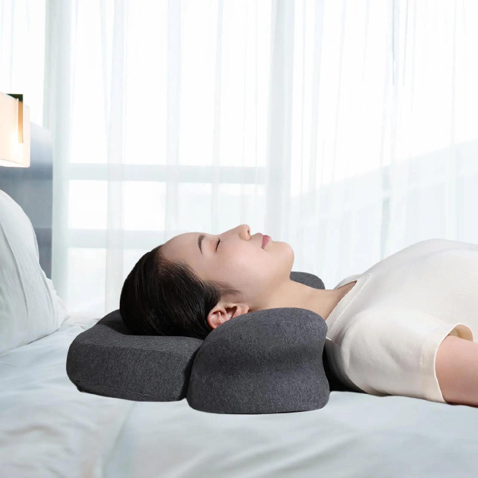 Almohada para el cuello, funda de almohada lavable extraíble, práctica almohada para dormir, almohada Cervical, almohada de cama para viajes relajantes y adultos - imagen 4