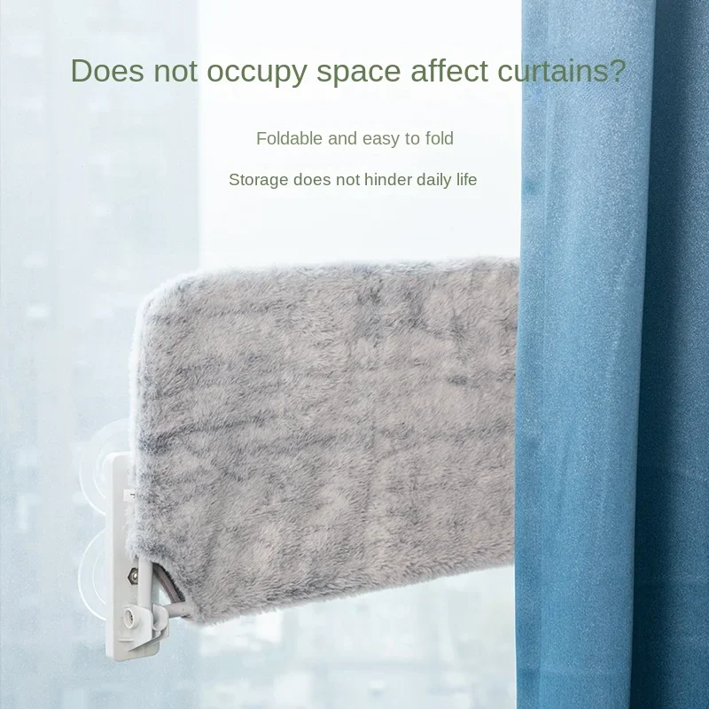 Nido para mascotas, nuevo hamaca plegable para balcón, aparato para gatos, potente ventosa, hamaca para ventana colgante para gatos, productos para mascotas gordas - imagen 4