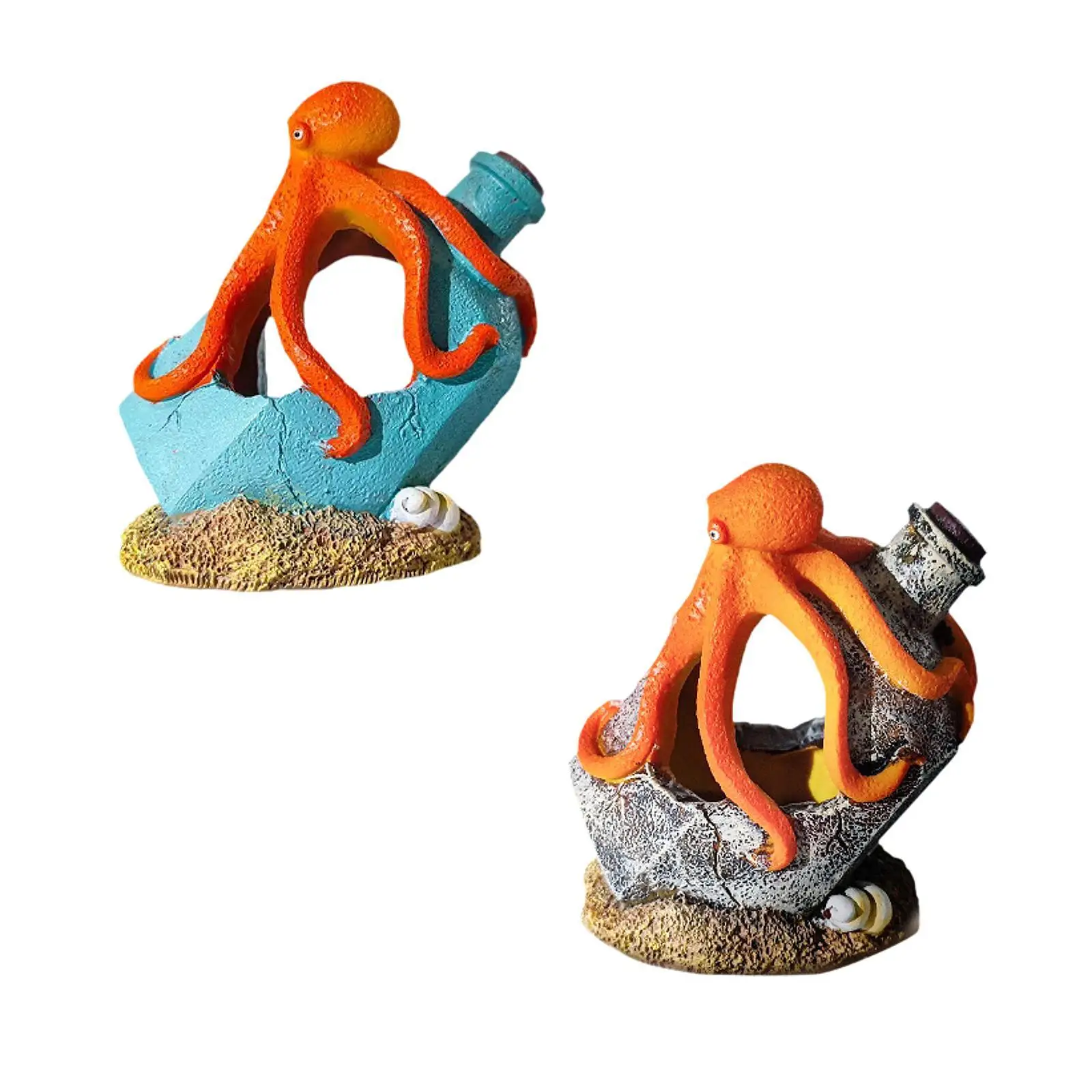 Aquarium Decoration Lifelike Fish Shrimp Hiding House Fish Shrimp Shelter for Tabletop