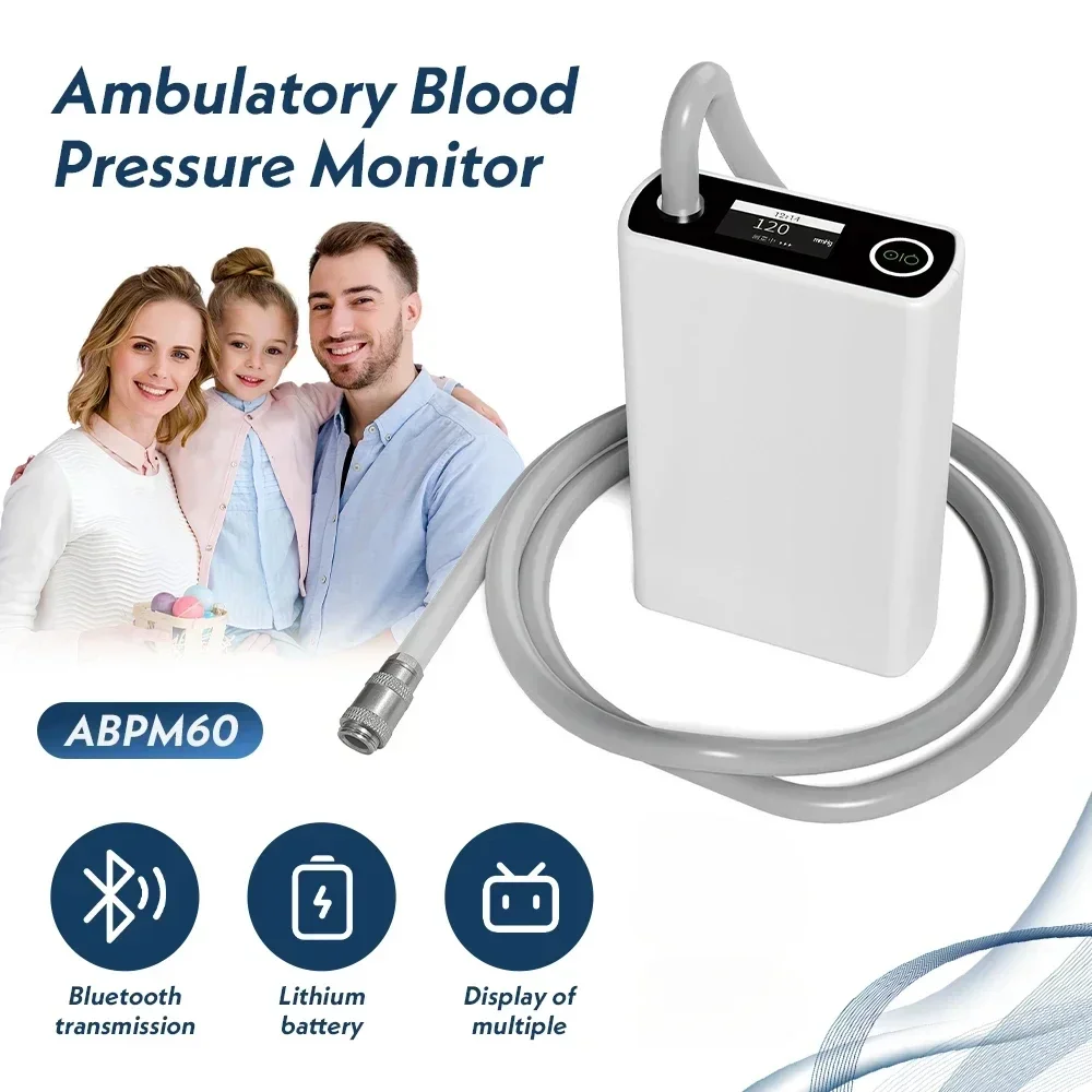 Contec ABPM50/60/70 Monitor ambulatorio de presión arterial 24 horas de monitoreo NIBP para adultos Holter y software para PC gratuito - imagen 2