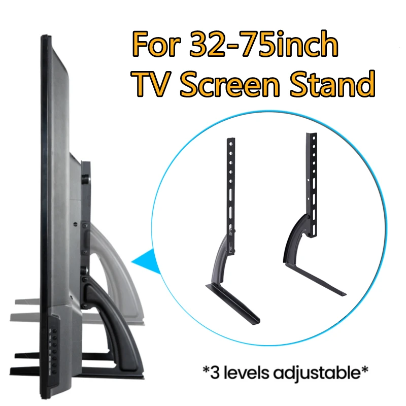 BEISHI-Patas universales para soporte de TV de mesa, para televisores LCD/LED/OLED/Plasma de 32-75 pulgadas, soporte duradero para Monitor de pantalla plana y curva, 50KG