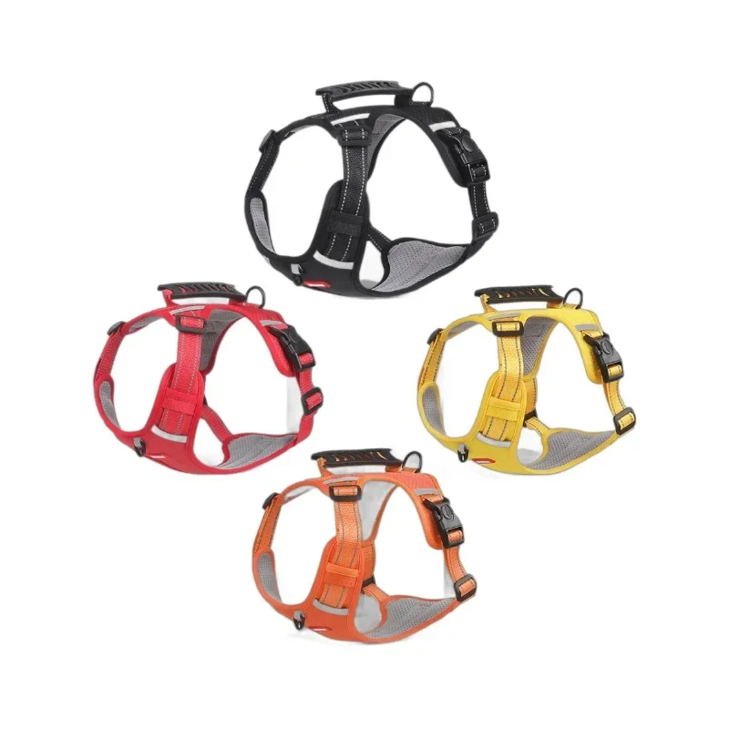 Correa para el pecho para mascotas, cuerda para caminar para perros medianos y grandes, tipo chaleco, correa, cuerda para perros sin rotura, suministros para mascotas