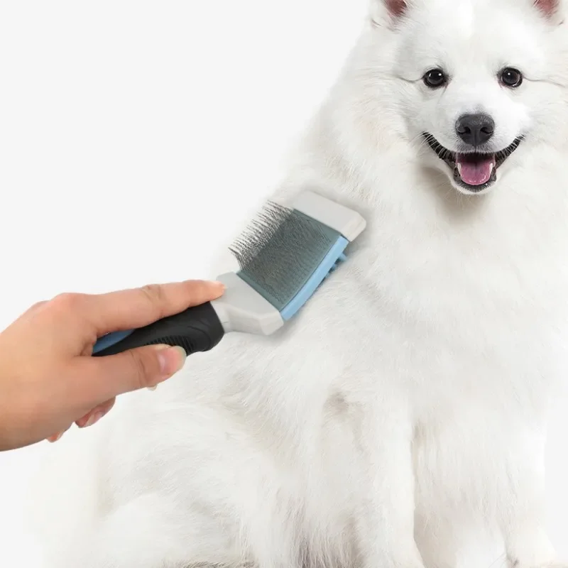 Cepillo doble cara para perros y gatos – removedor de pelo y masaje - imagen 2