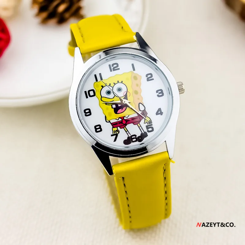 Reloj de pulsera de cuarzo para niños de Bob Esponja de Anime Patrick Star, relojes bonitos de dibujos animados, reloj de pulsera electrónico para niños, relojes de juguete, regalos