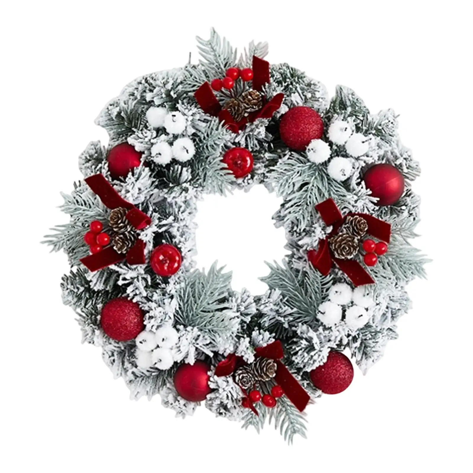 Guirnalda navideña decorativa para colgar en la pared, adorno rústico, guirnalda navideña para fiesta, ventana, hogar, granja, Patio - imagen 3