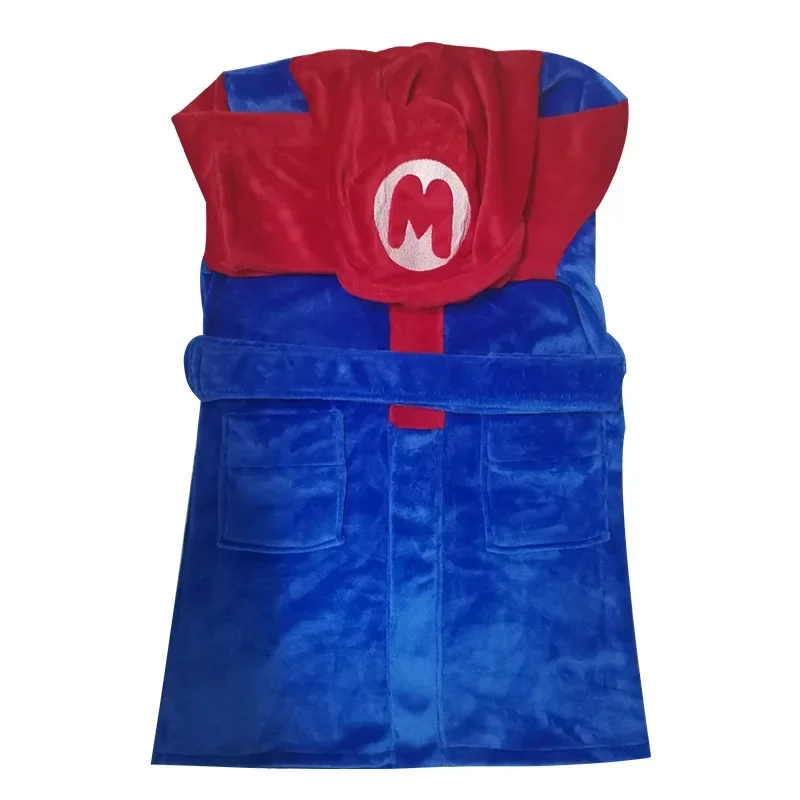 Juego Super Marios Bros pijamas figura de Anime Luigi disfraz Cosplay adultos niños pijamas Albornoz ropa de hogar ropa de Halloween regalo - imagen 5