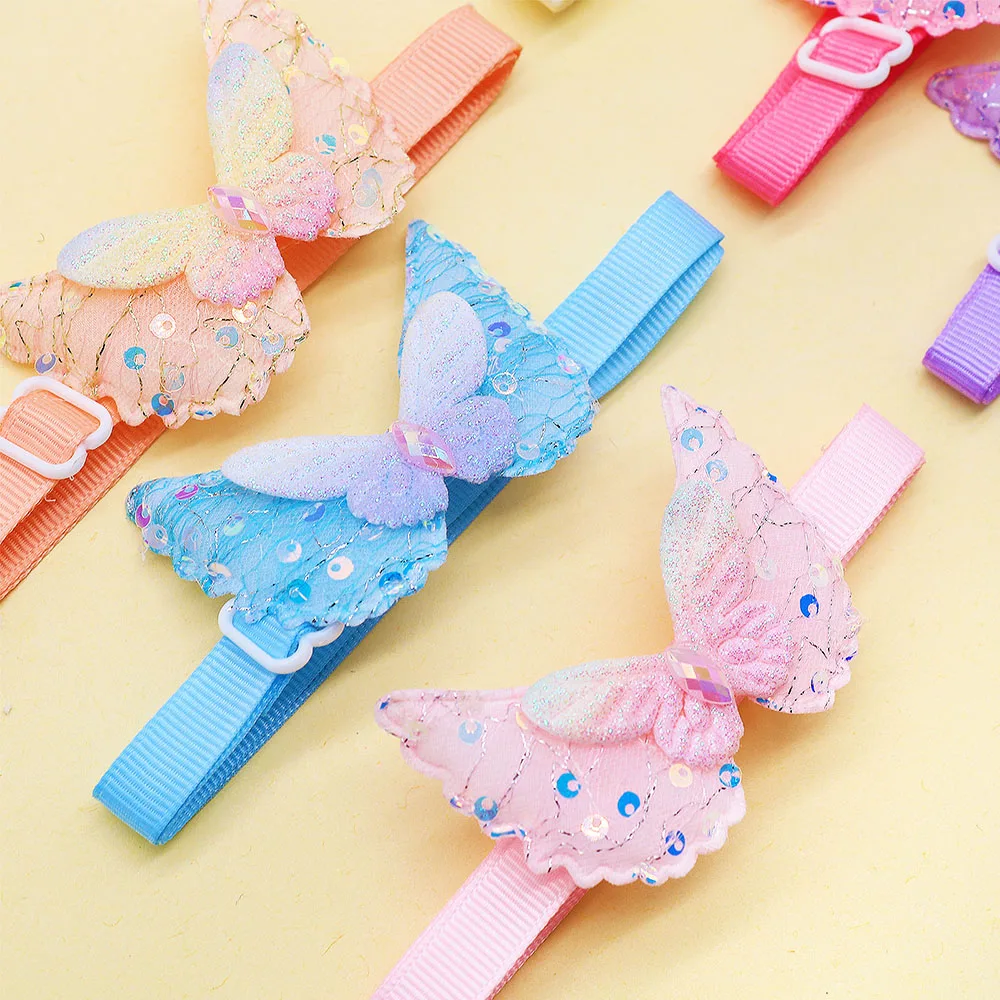 Lazos y corbatas para perros y gatos – Collares ajustables con forma de mariposa - imagen 4