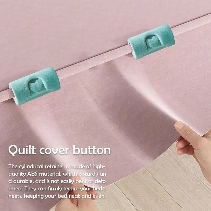 Pinzas para sábanas de cama, pinzas para mantas, Clips portátiles y reutilizables para fundas de edredón, Clips para mantener las sábanas cómodas - imagen 4