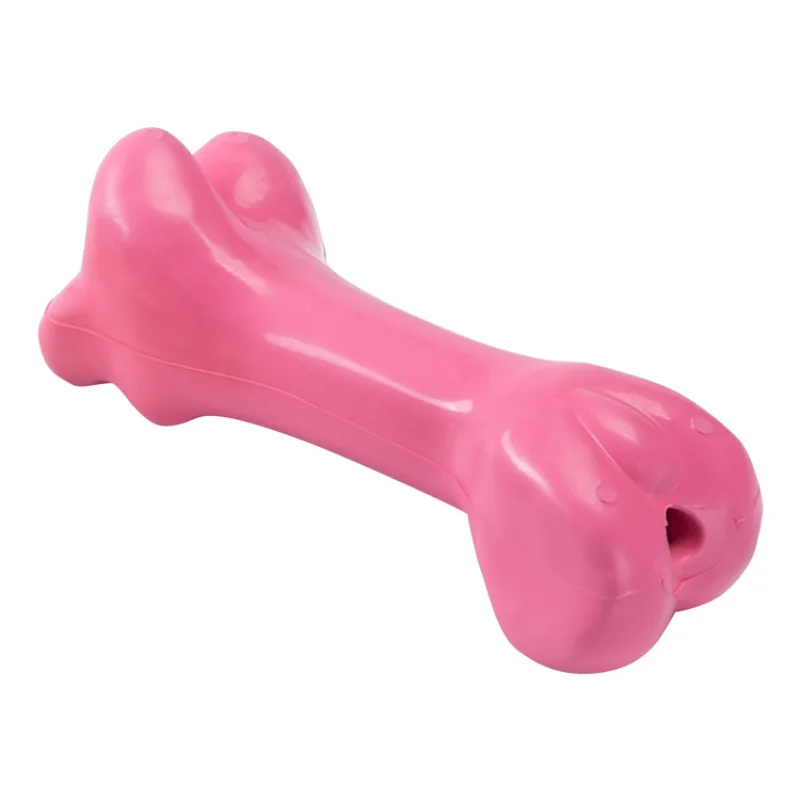 Juguete masticable duradero para mascotas, diseño de hueso, interactivo, Vocal, divertido, Teethbrush, Molar, cuidado de los dientes, limpieza de goma Natural para cachorro de perro - imagen 2