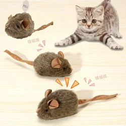 Ratón interactivo con sonido para gatos – Juguete suave y resistente