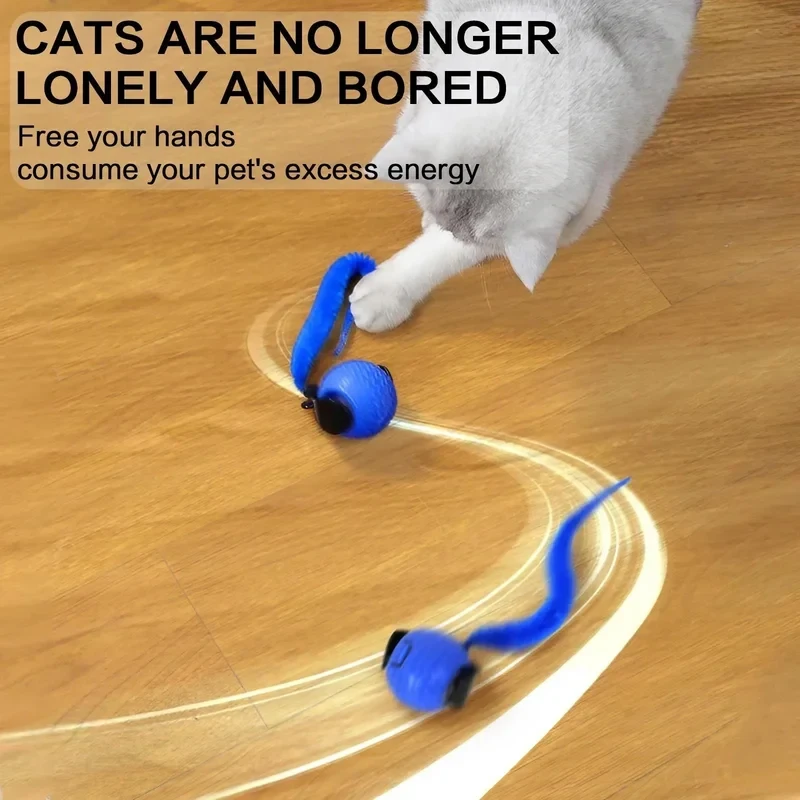 Pelota interactiva LED para gatos – Juguete yo-yo automático inteligente - imagen 5