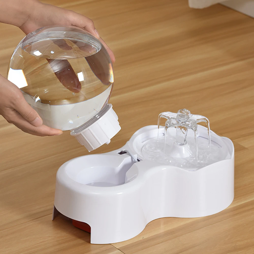 ZYFeeder-comedero automático de agua por gravedad para mascotas, agua por gravedad Visual transparente para gatos o perros, dispensador de agua por inducción inteligente - imagen 3