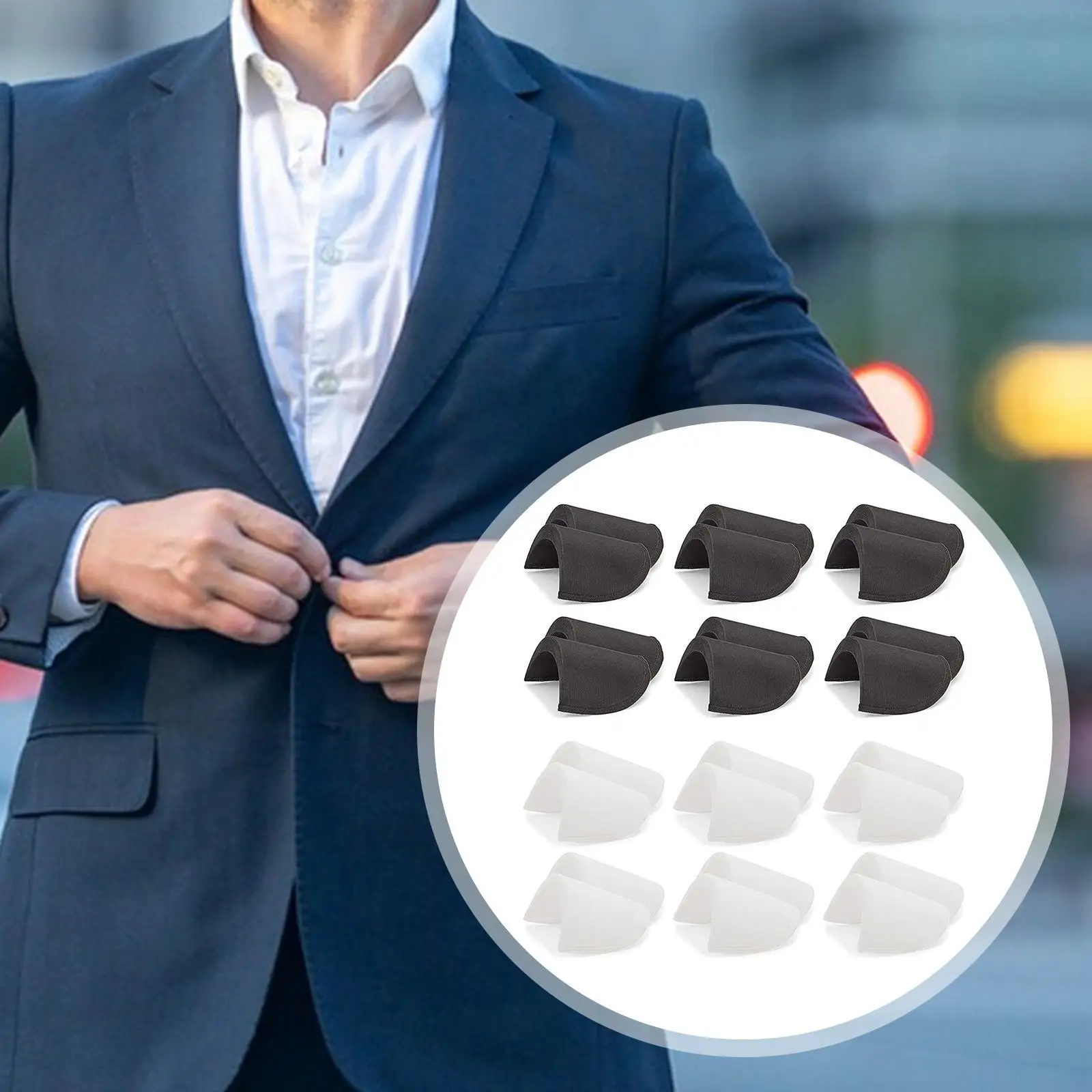 24x hombreras transpirables suaves cubiertas conjunto para prendas de vestir - imagen 4