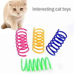 Juguete resorte enrollado para gatos – Colores surtidos y duradero