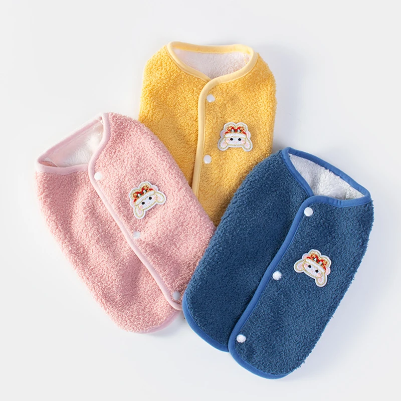 Nuevo chaleco para mascotas de primavera y otoño, cárdigan pequeño suave y cómodo, ropa para perros pequeños y gatitos, ropa para mascotas
