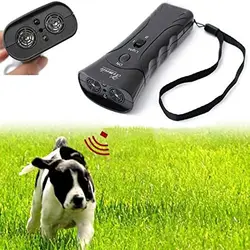 Repelente de perros para mascotas, dispositivo de entrenamiento antiladridos, entrenador LED ultrasónico, antiladridos, sin batería
