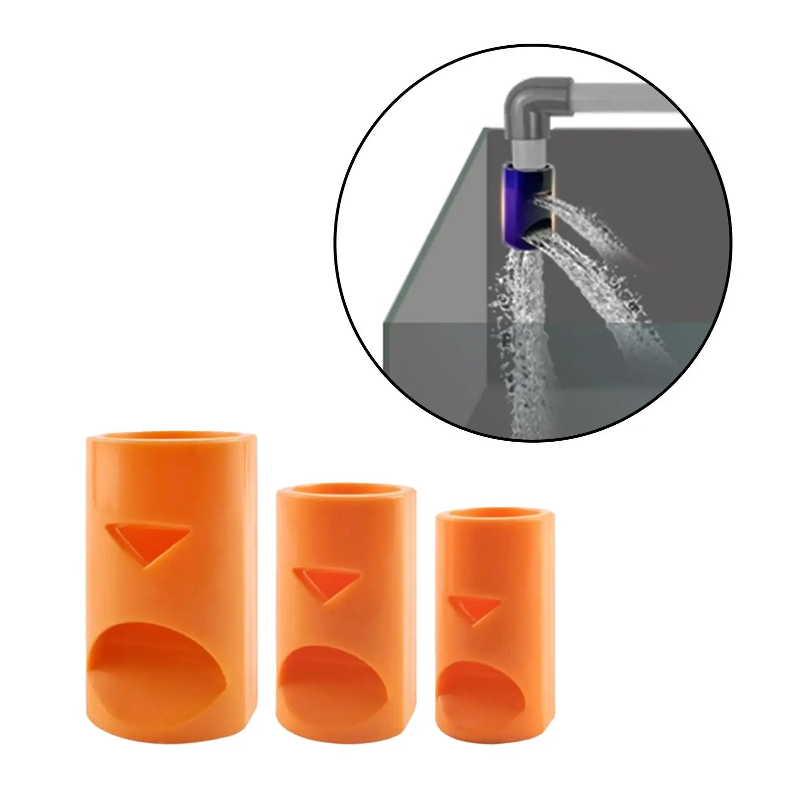 Duckbill Outlet Kit 3 Pieces Fish Tank Slow Flow Outlet Set for Household
