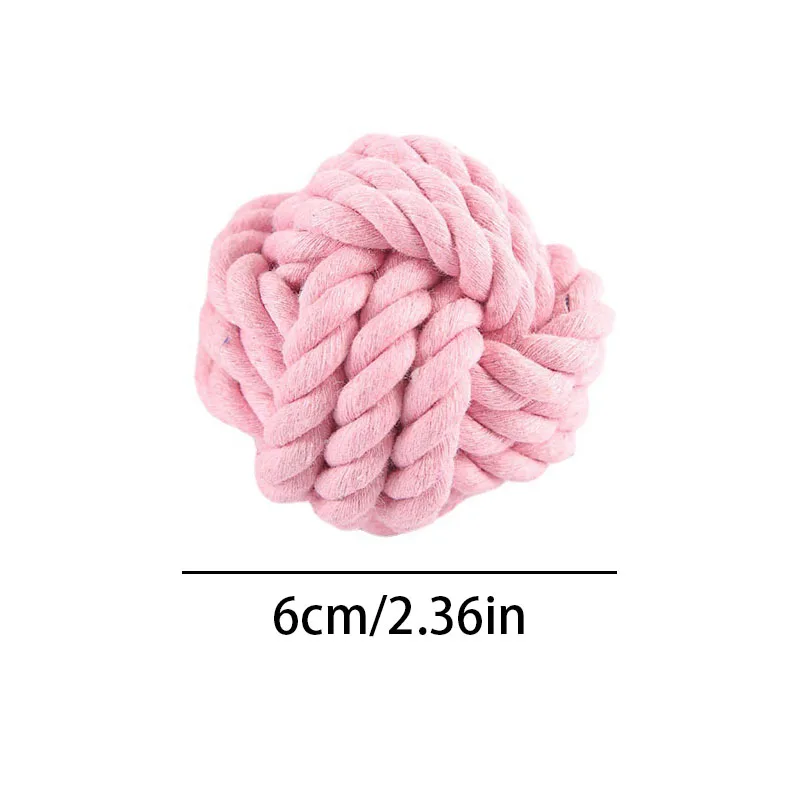Juguete cuerda algodón perro resistente mordidas limpieza dental - imagen 2