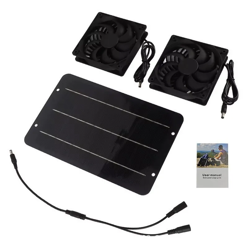 Ventilador solar para caseta de perro – Extracción silenciosa - imagen 3