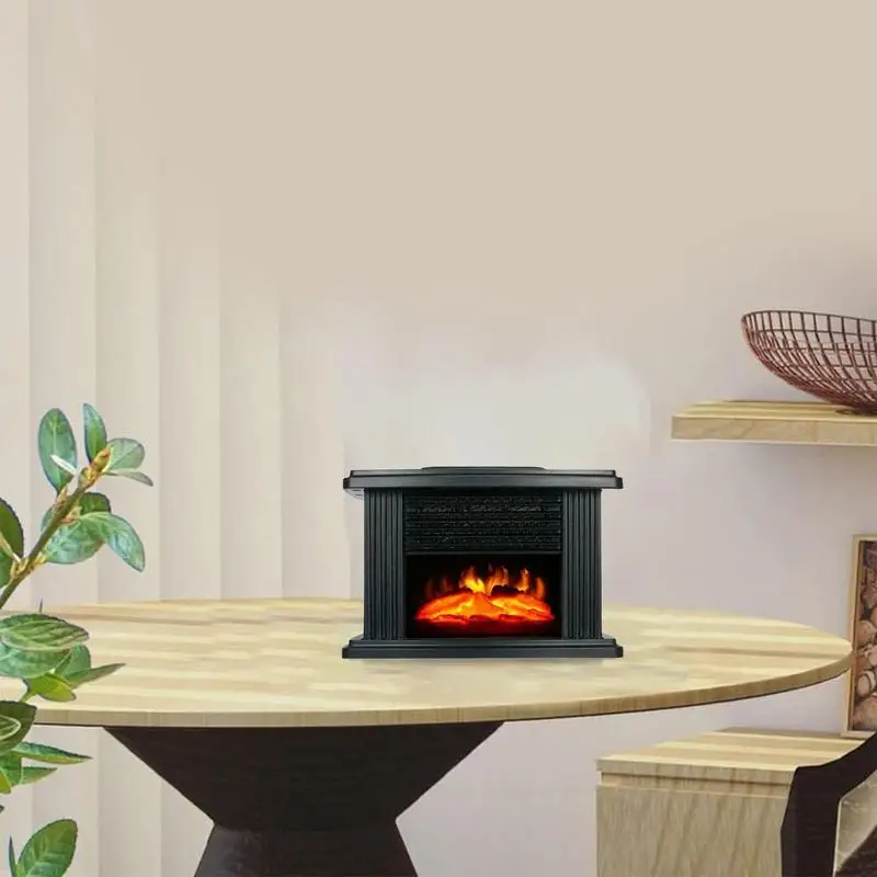 Estufa de chimenea eléctrica de 1000W, estufa de chimenea de calentamiento rápido, accesorios de calentador independiente para comedor, sala de estudio y sala de estar - imagen 2