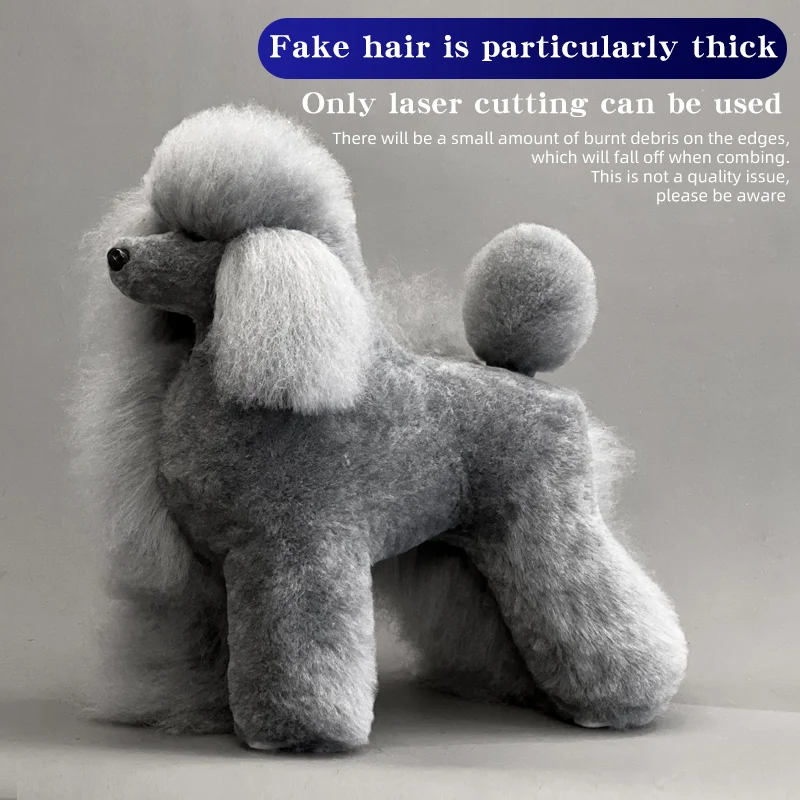 Simulación de mascotas, belleza del cabello, esteticista falso, práctica de perro, caniche estándar, esqueleto de cuerpo completo, modelo de perro para el cuidado de mascotas - imagen 4