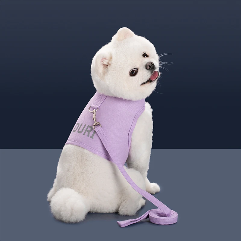 Arnés y correa para cachorros y gatos, chaleco cómodo para mascotas, ropa para perros pequeños y medianos, Collar con arnés para perros York Chihuahua, accesorios para perros - imagen 4