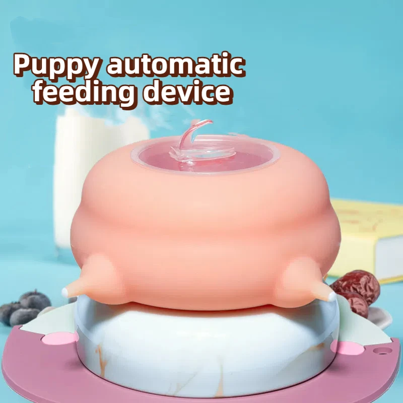 Estación de lactancia para cachorros recién nacidos, alimentador de leche con tetina simulada, resistente a altas temperaturas para alimentación de arena y fácil de limpiar - imagen 3