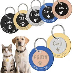 Placa de identificación para perro personalizada - Nombre y teléfono