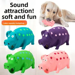 Juguete para perros látex cerdo relleno algodón resistente mordeduras
