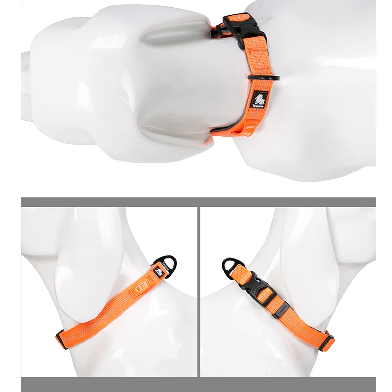 Winhyepet Collar para Perros Comodidad para Viajar Acolchado con Hebilla con Ranura LED Collar de Alta Calidad para Perros Pequeños, Medios y Grandes Pitbull - imagen 4