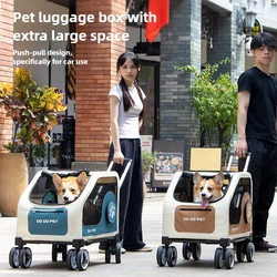 Caja de carrito para mascotas, carrito para perros, coche, jaula plegable para gatos, productos para mascotas