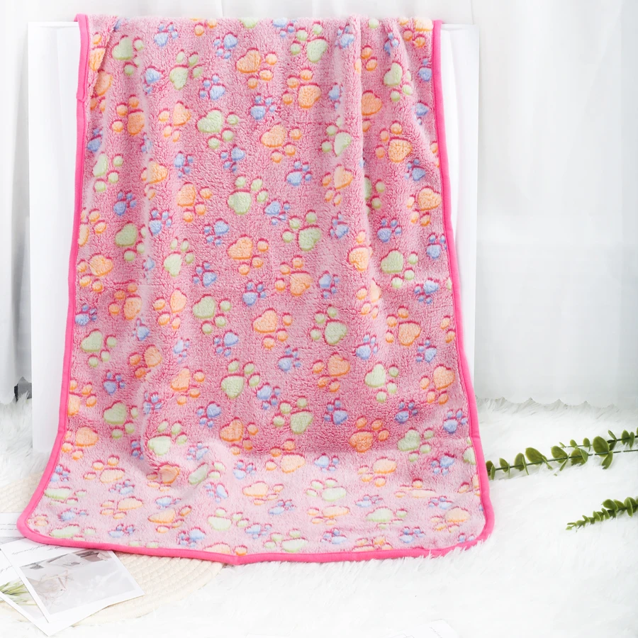 Manta de franela para mascotas de otoño e invierno para gatos y perros pequeños y medianos, adecuada tanto para cama como almohadilla. - imagen 2