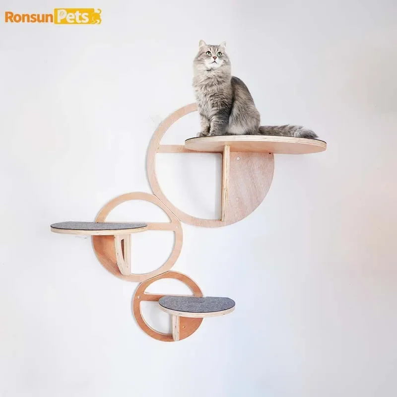 Juego de escalada de pared para gatos, juguetes de madera para gatos, árboles y torres de escalada, productos para mascotas, casa oculta, accesorios para gatitos