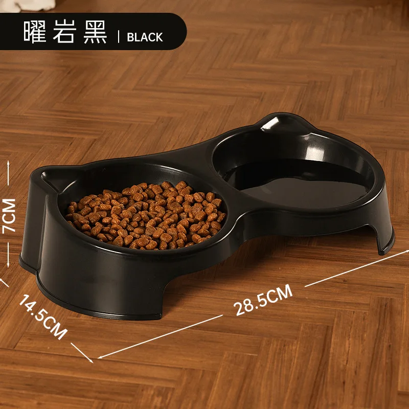 Cuenco de alimentación para Gato, cuenco de comida para perros, cuenco de comida para gatos elevado, cuencos dobles de agua para alimentación, lavabo antigolpes de boca oblicua para perros - imagen 5