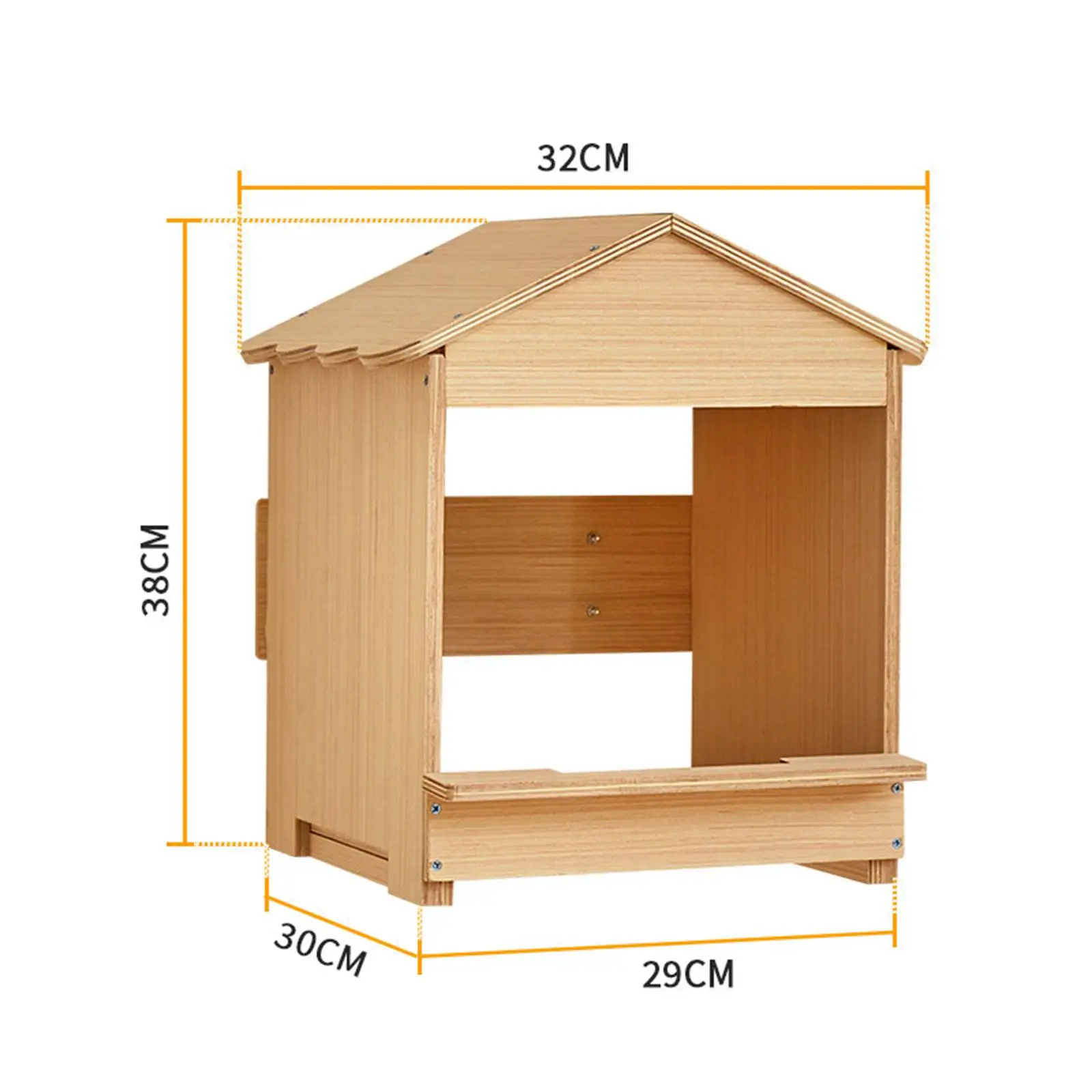 Caja de anidación madera para gallinas y patos – Casa aves corral - imagen 5