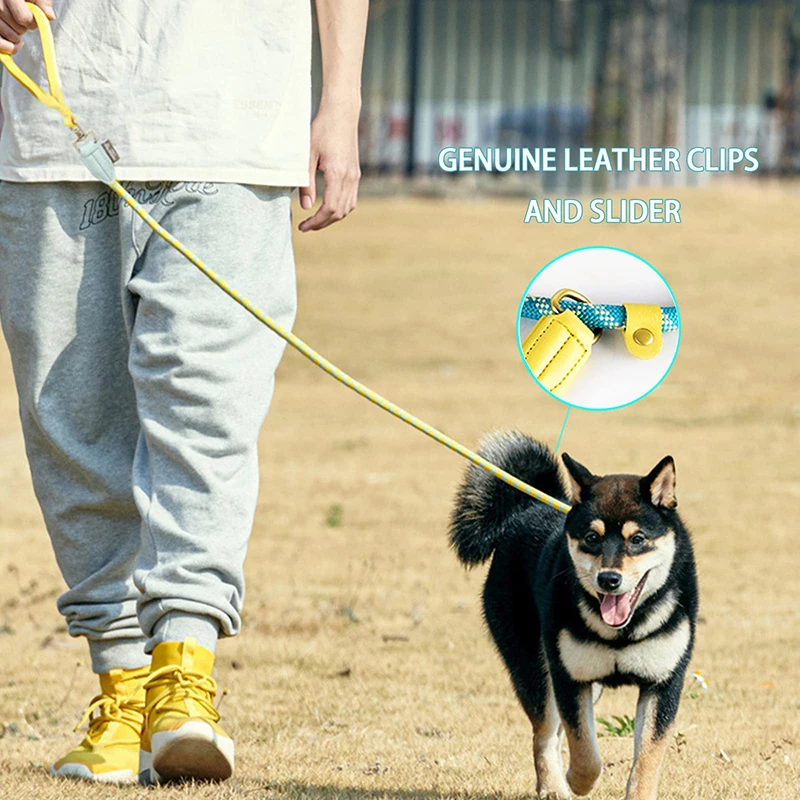 Benepaw-Correa antideslizante 2 en 1 para perros pequeños, medianos y grandes, correa de entrenamiento con mango acolchado ajustable, cuerda reflectante de plomo para cachorros - imagen 2