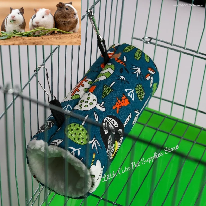 Hamaca colgante de algodón, túnel, escondite de felpa cálida, tubo para hámster, juguete, cama colgante, jaula, cama colgante, juguete oculto para animales pequeños